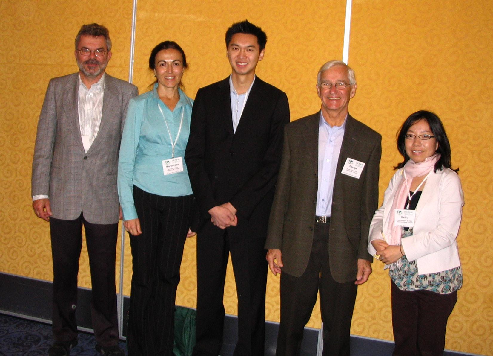 L-R  Bill Furlong, Maria Santana, Ken Eng, George Torrance and Keiko Asakawa at ISOQOL2005